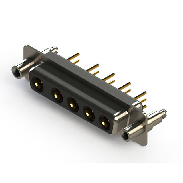628-5W5-224-7TE CONN D-SUB RCPT 5POS VERT SLDR
