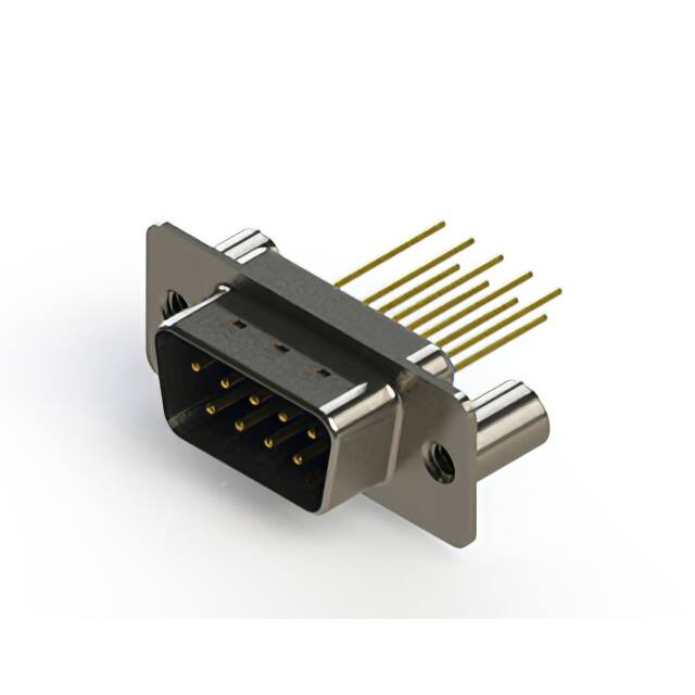 627-M09-623-LT3 CONN D-SUB PLUG 9POS VERT SLDR