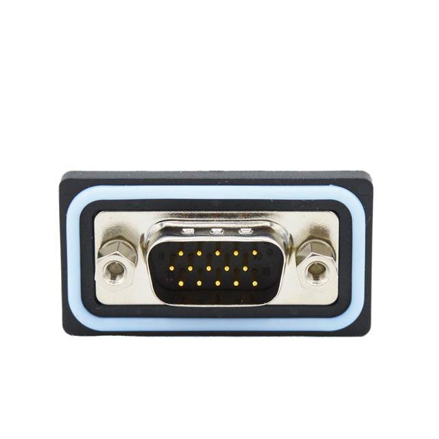 HDF-R15-113L462 CONN D-SUB HD PLUG 15P R/A SLDR