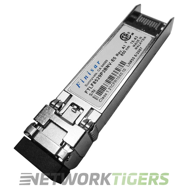 FTLF8529P3BNV The Finisar FTLF8529P3BNV is an SFP+ transceiver module designed for Fibre Channel Links. It operates at 850nm with a data rate of 14.025Gbps.