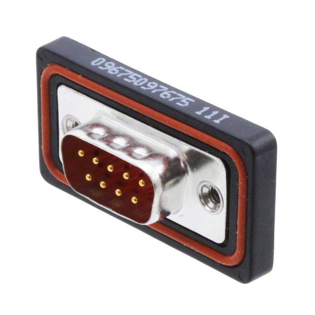 09675097675 CONN D-SUB PLUG 9P PNL MNT SLDR