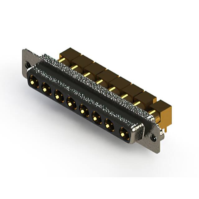 630-8W8-640-5TA CONN D-SUB RCPT 8POS R/A SLDR