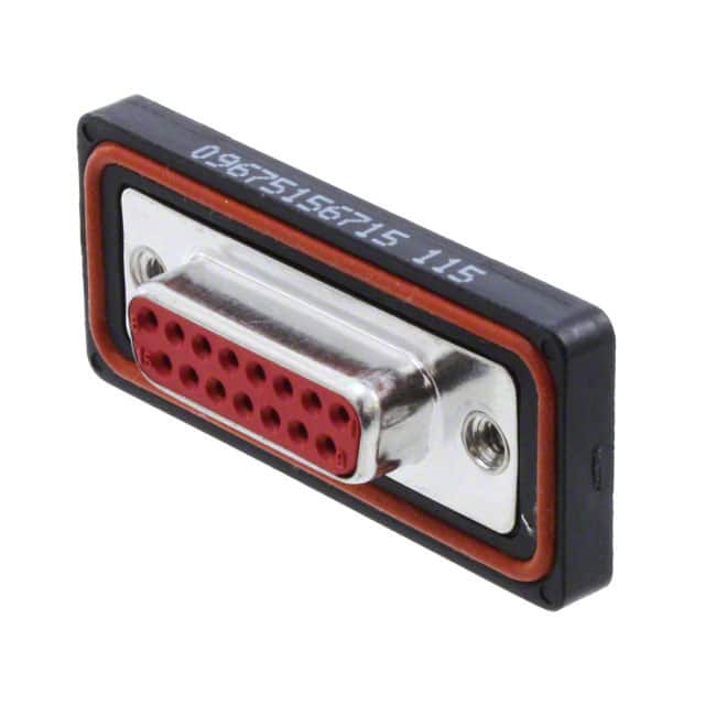 09675156715 CONN D-SUB RCPT 15POS PNL MNT