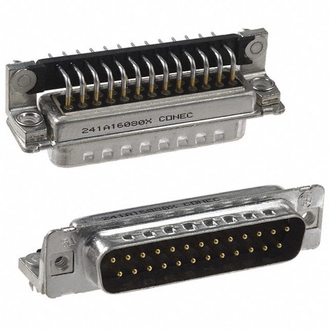 241A16080X CONN D-SUB PLUG 25POS R/A SLDR