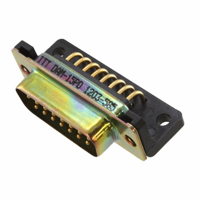 DAM-15P-D CONN D-SUB PLUG 15POS R/A SLDR