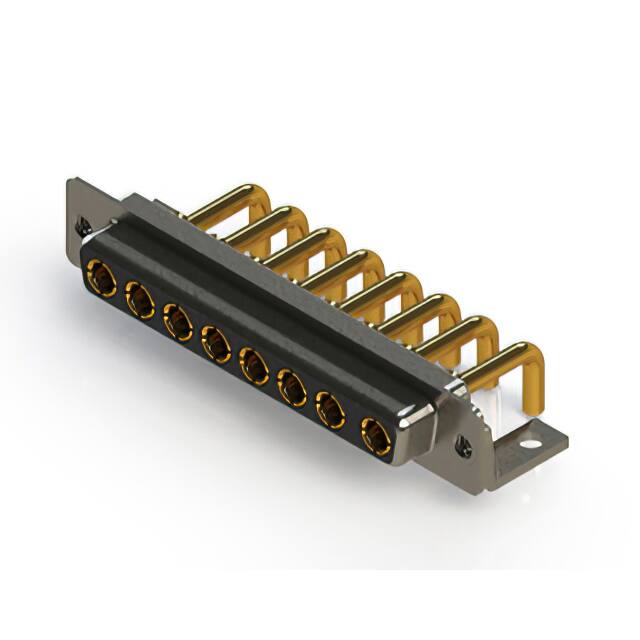 630-8W8-650-2N4 CONN D-SUB RCPT 8POS R/A SLDR
