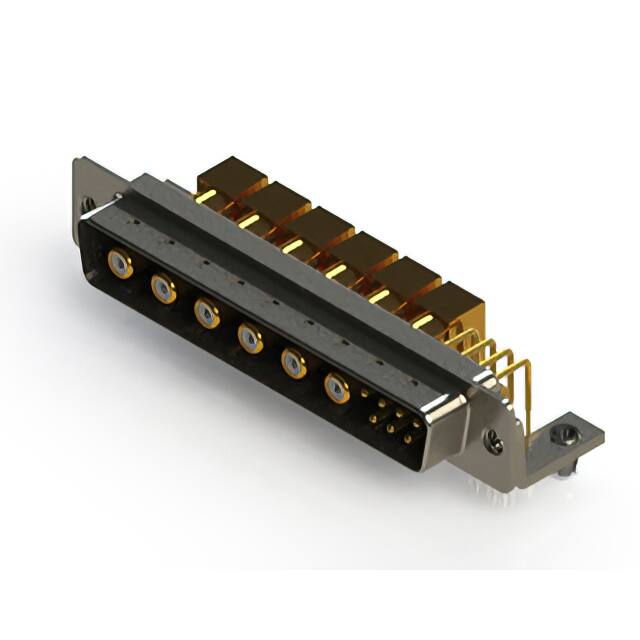 629-13W6640-5NB CONN D-SUB PLUG 13POS R/A SLDR