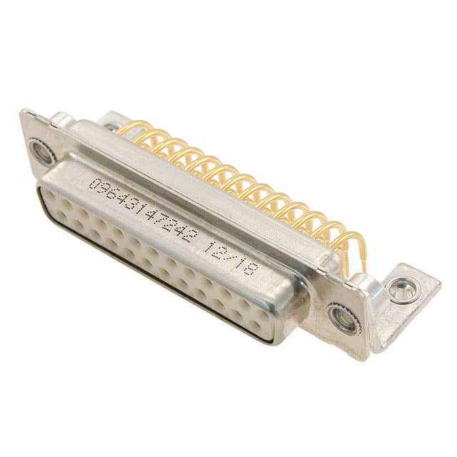 09643147242 CONN D-SUB RCPT 25POS R/A SLDR