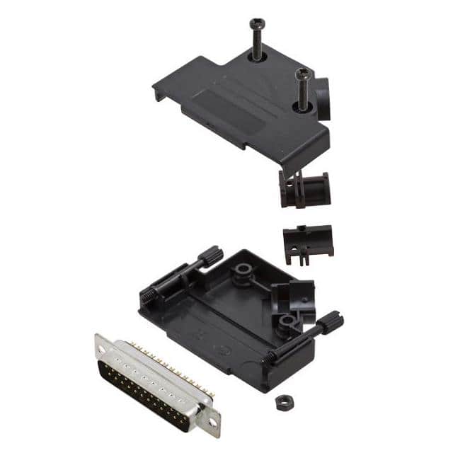 6355-0034-03 D-SUB BACKSHELL, UNSHIELDED, 45