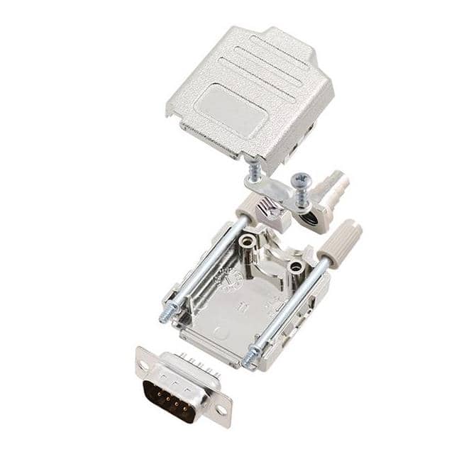 6355-0004-01 D-SUB BACKSHELL, SHIELDED, 180 +