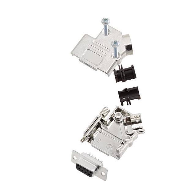 6355-0009-11 D-SUB BACKSHELL, SHIELDED, 45 +