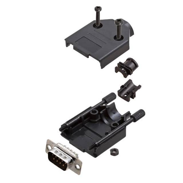 6355-0032-01 D-SUB BACKSHELL, UNSHIELDED, 180
