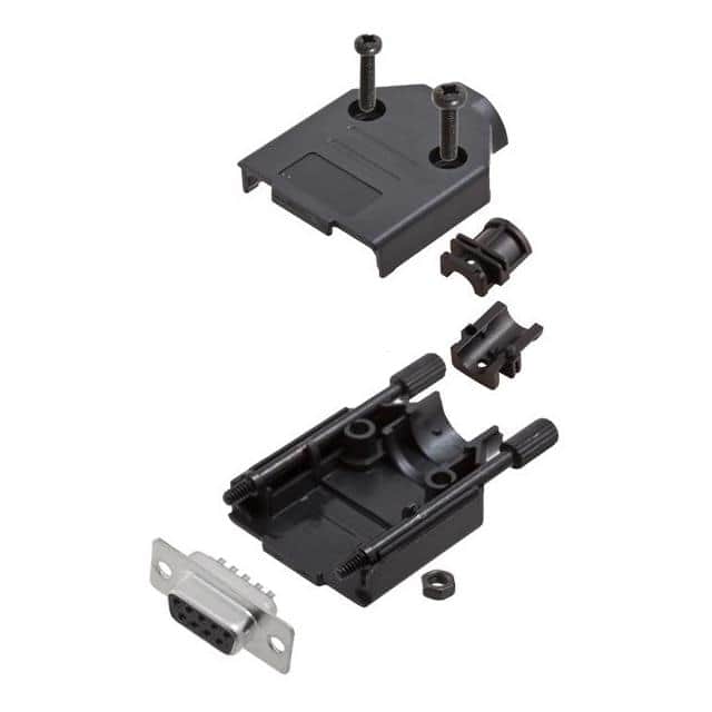 6355-0032-11 D-SUB BACKSHELL, UNSHIELDED, 180