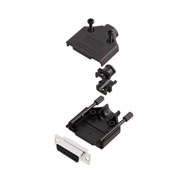 6355-0032-12 D-SUB BACKSHELL, UNSHIELDED, 180