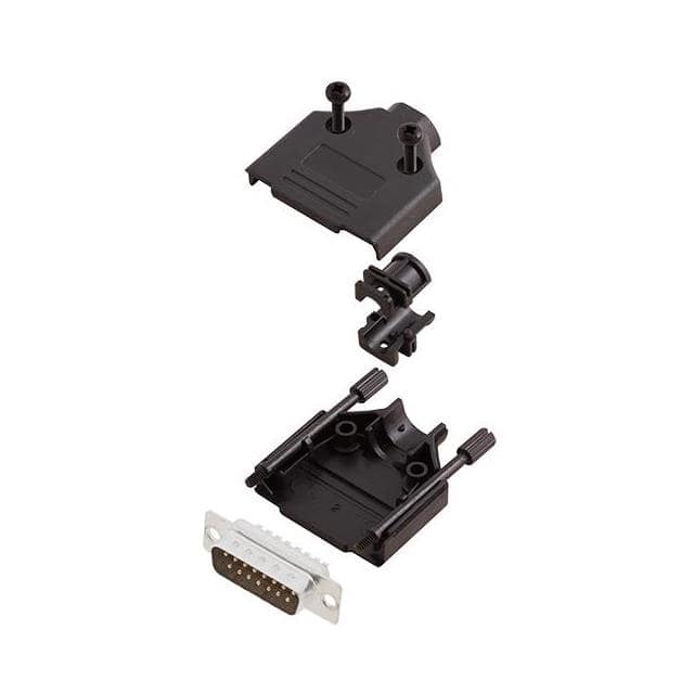6355-0032-02 D-SUB BACKSHELL, UNSHIELDED, 180