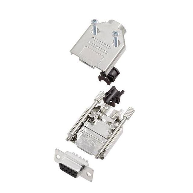 6355-0030-11 D-SUB BACKSHELL, SHIELDED, 180 +
