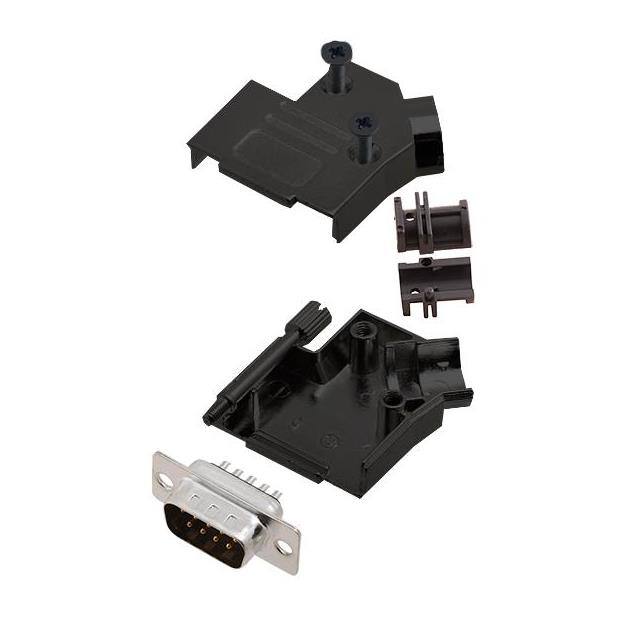6355-0103-01 D-SUB BACKSHELL, FULL METAL, 45