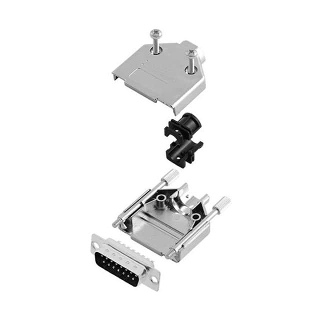 6355-0030-02 D-SUB BACKSHELL, SHIELDED, 180 +