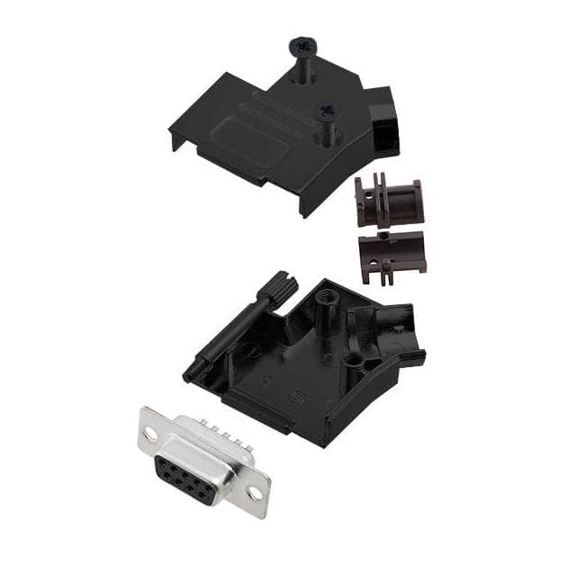 6355-0103-11 D-SUB BACKSHELL, FULL METAL, 45
