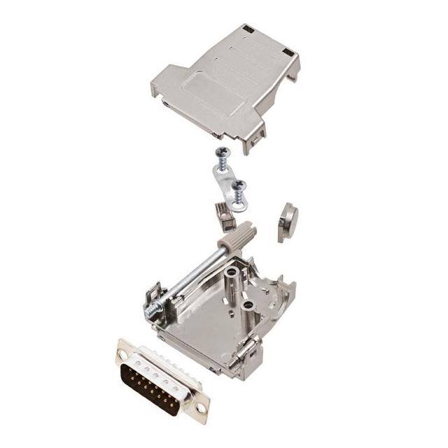6355-0084-02 D-SUB BACKSHELL, SHIELDED, TOP A