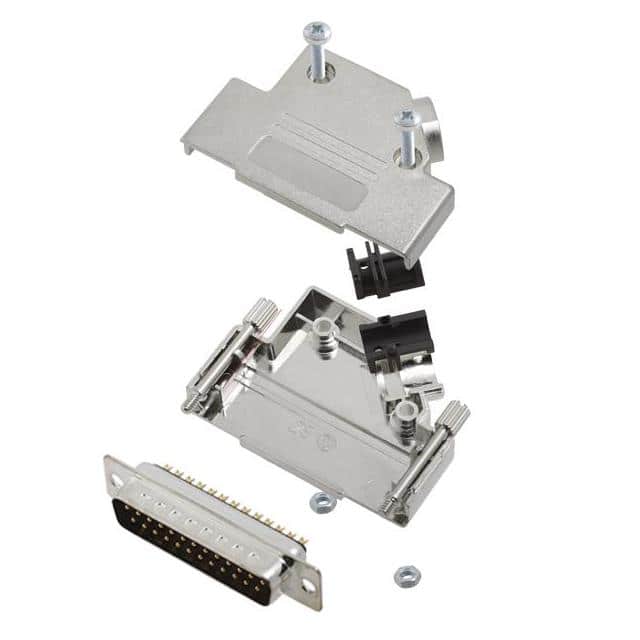 6355-0009-03 D-SUB BACKSHELL, SHIELDED, 45 +