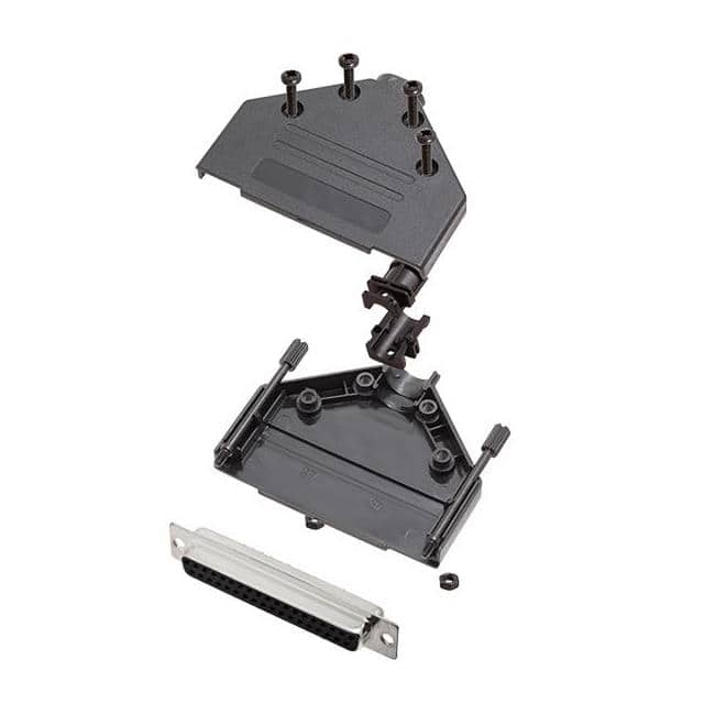 6355-0032-14 D-SUB BACKSHELL, UNSHIELDED, 180