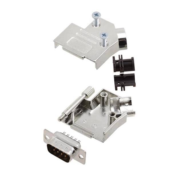 6355-0003-01 D-SUB BACKSHELL, FULL METAL, 45