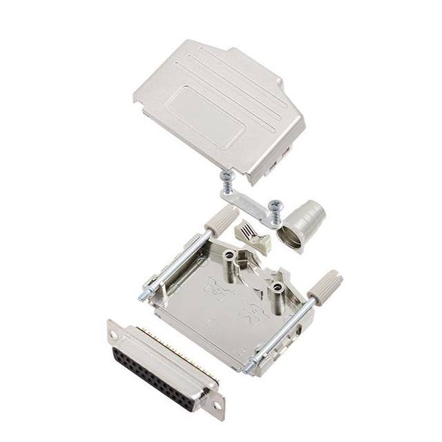 6355-0004-13 D-SUB BACKSHELL, SHIELDED, 180 +
