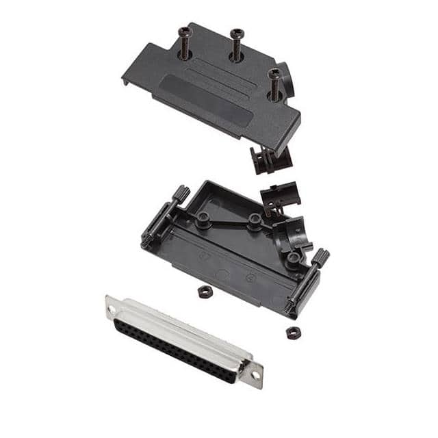 6355-0034-14 D-SUB BACKSHELL, UNSHIELDED, 45