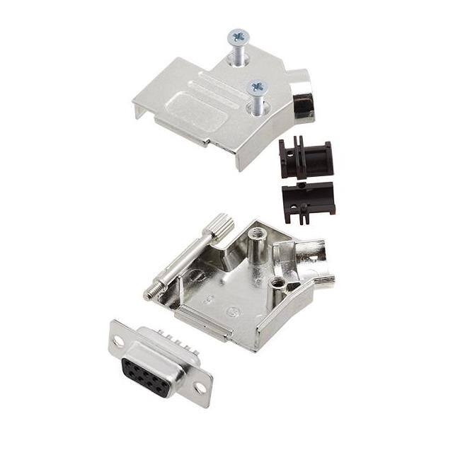 6355-0003-11 D-SUB BACKSHELL, FULL METAL, 45