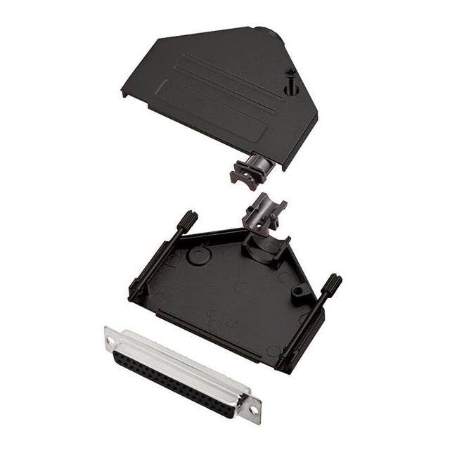 6355-0101-14 D-SUB BACKSHELL, FULL METAL, 180