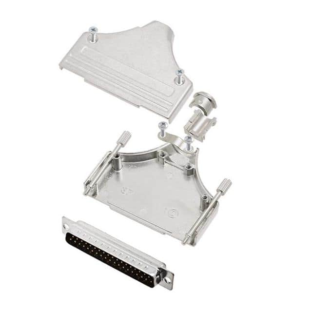 6355-0005-04 D-SUB BACKSHELL, FULL METAL, 180