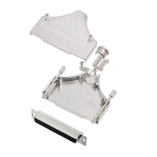 6355-0005-14 D-SUB BACKSHELL, FULL METAL, 180