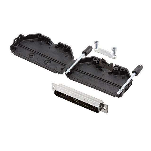 6355-0054-04 D-SUB BACKSHELL, UNSHIELDED, 180