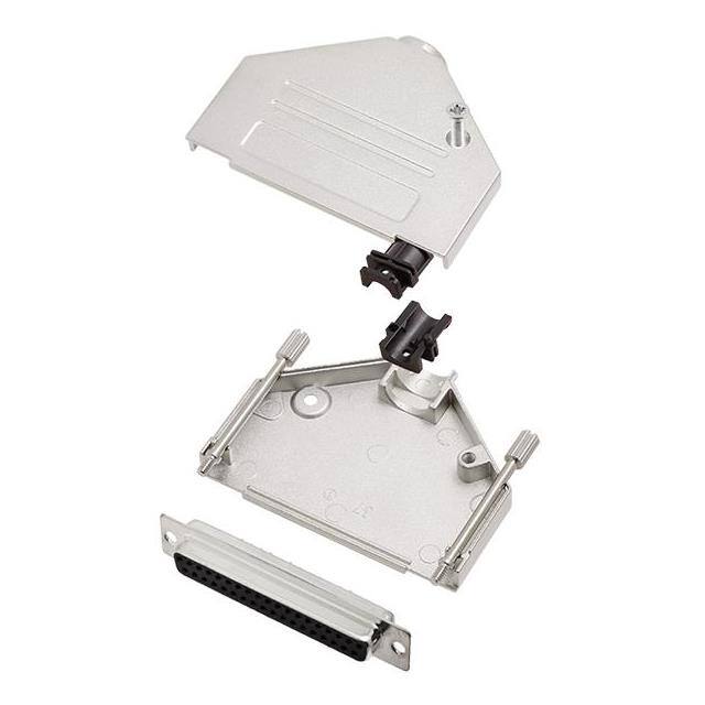 6355-0002-14 D-SUB BACKSHELL, FULL METAL, 180
