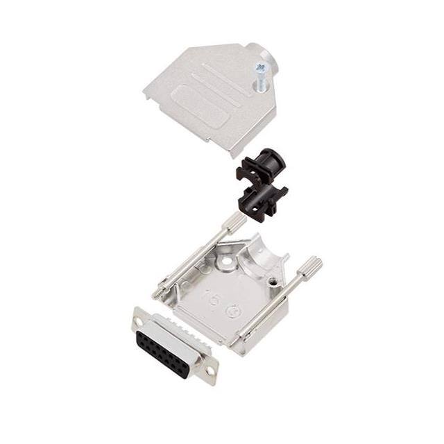 6355-0002-32 D-SUB BACKSHELL, FULL METAL, 180