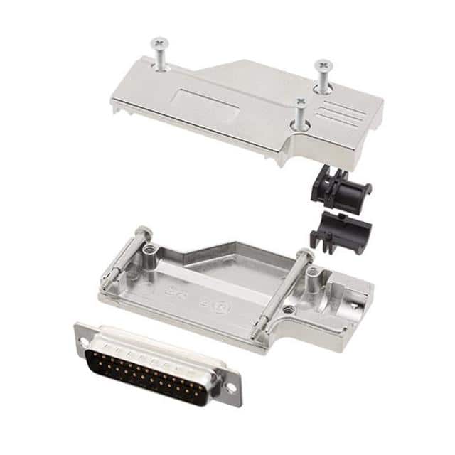 6355-0065-03 D-SUB BACKSHELL, FULL METAL, 90