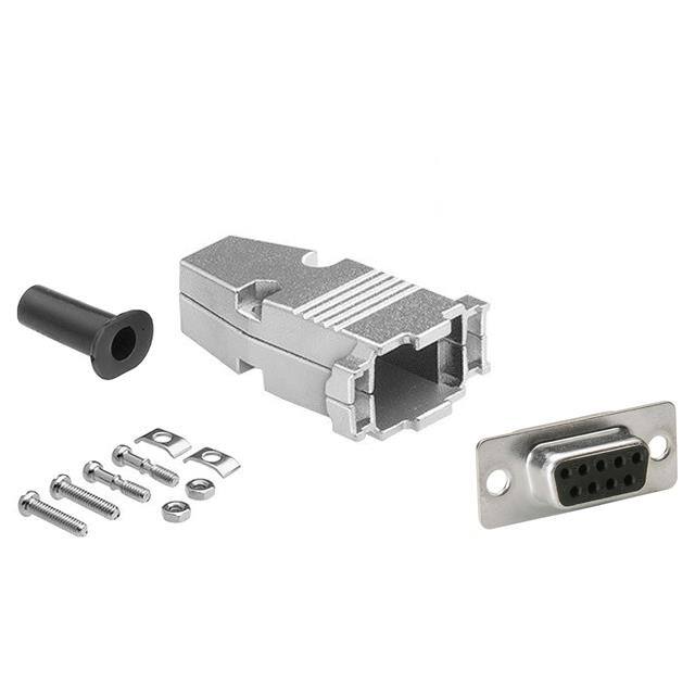 DSC-9FM-KIT D-Sub DB9 FEMALE SLDR MTL KIT
