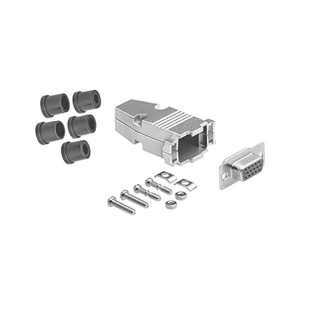 DSC-15HFM-KIT D-Sub DB15HD FEMALE SLDR MTL KIT