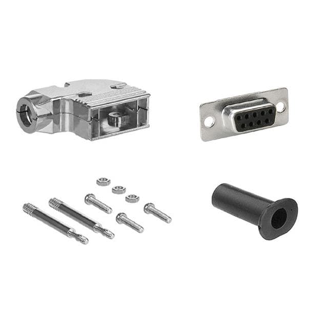 DSC-9FMA-KIT D-SUB DB9 F SLDR MTL 90 KIT