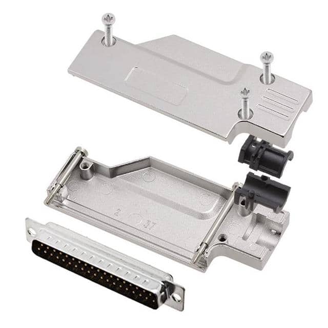 6355-0065-04 D-SUB BACKSHELL, FULL METAL, 90