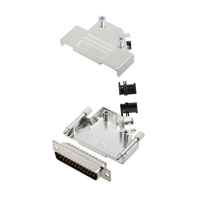 6355-0003-23 D-SUB BACKSHELL, FULL METAL, 45
