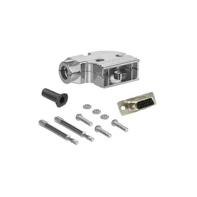 DSC-15HFMA-KIT D-SUB DB15HD F SLDR MTL 90 KIT