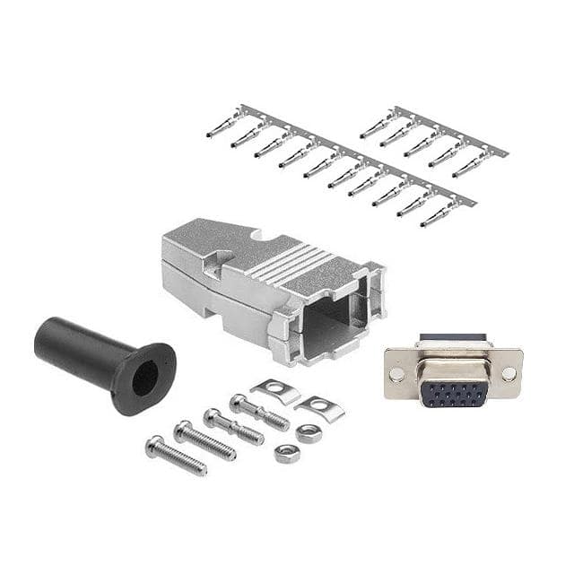 DCT-15HFM-KIT DB15 HD F CRIMP MTL HOOD KIT
