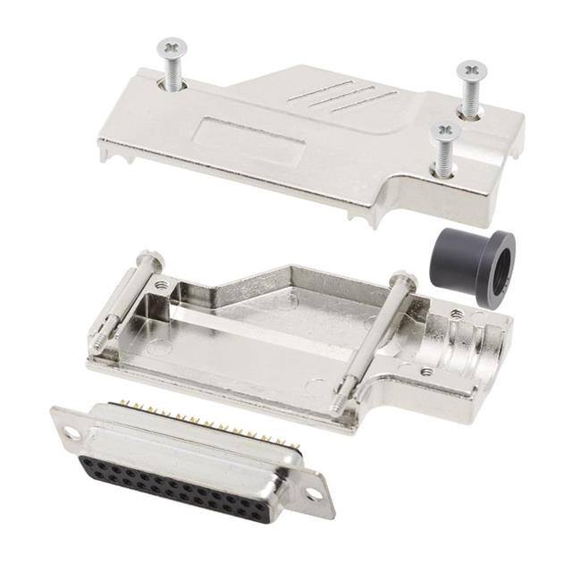 6355-0099-13 D-SUB BACKSHELL, FULL METAL, 90