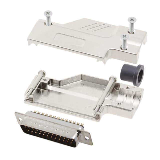 6355-0099-03 D-SUB BACKSHELL, FULL METAL, 90