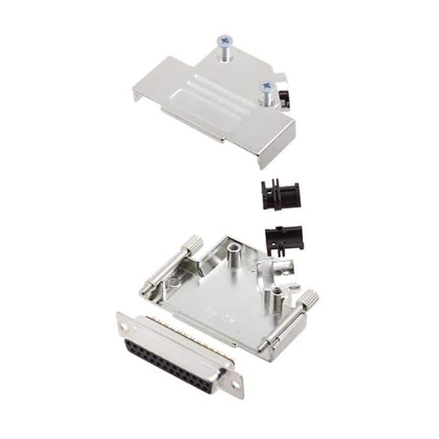 6355-0003-33 D-SUB BACKSHELL, FULL METAL, 45