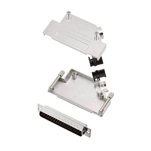 6355-0003-24 D-SUB BACKSHELL, FULL METAL, 45