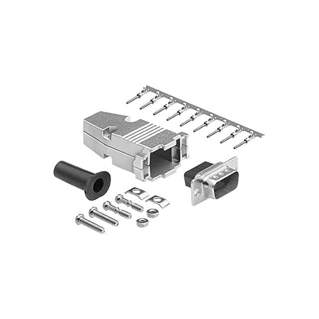 DCT-9MM-KIT DB9 M CRIMP MTL HOOD KIT