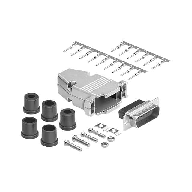 DCT-15MM-KIT DB15 M CRIMP MTL HOOD KIT